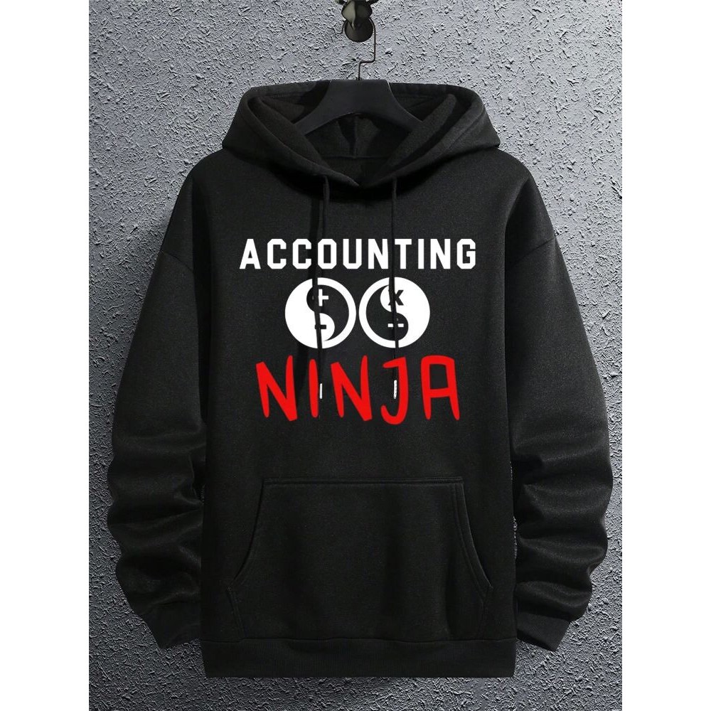 Mens Japanese Ninja Letter Print Kangaroo Pocket Drawstring Hoodies Winter Mens Japanese Ninja Letter Print Kangaroo Pocket Drawstring Hoodies Winter